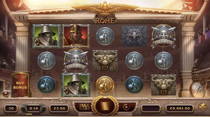 Champions of Rome Slot Screenshot